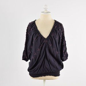 XCVI Purple Dolman style Shirt SZL
